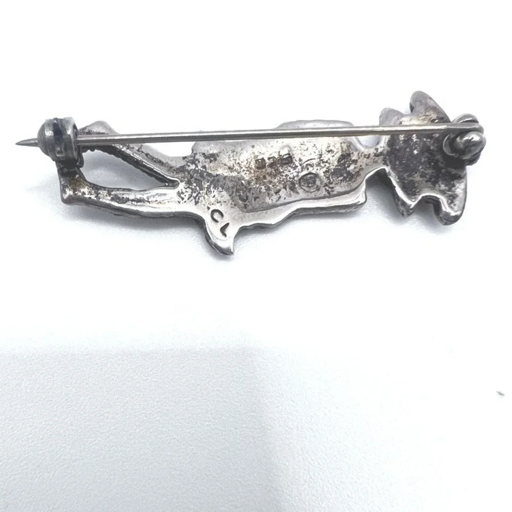Vintage Sterling‎ Silver Mary Engelbreit Brooch Me Ink Little Girl Mexico